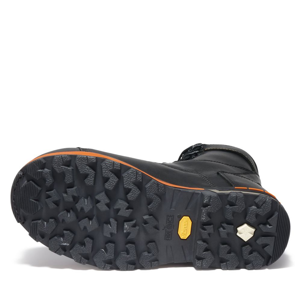 Bocanci De Muncă Timberland Barbati Negrii - Pro® Boondock 8\" Comp Toe - Romania - IFLMDV724